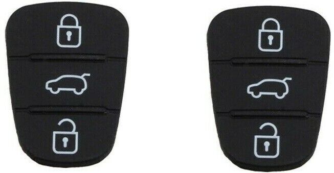 3x Key Fob Rubber Pad Repair Insert Replacement Kia Rio Hyundai i10 i20 i30 ix