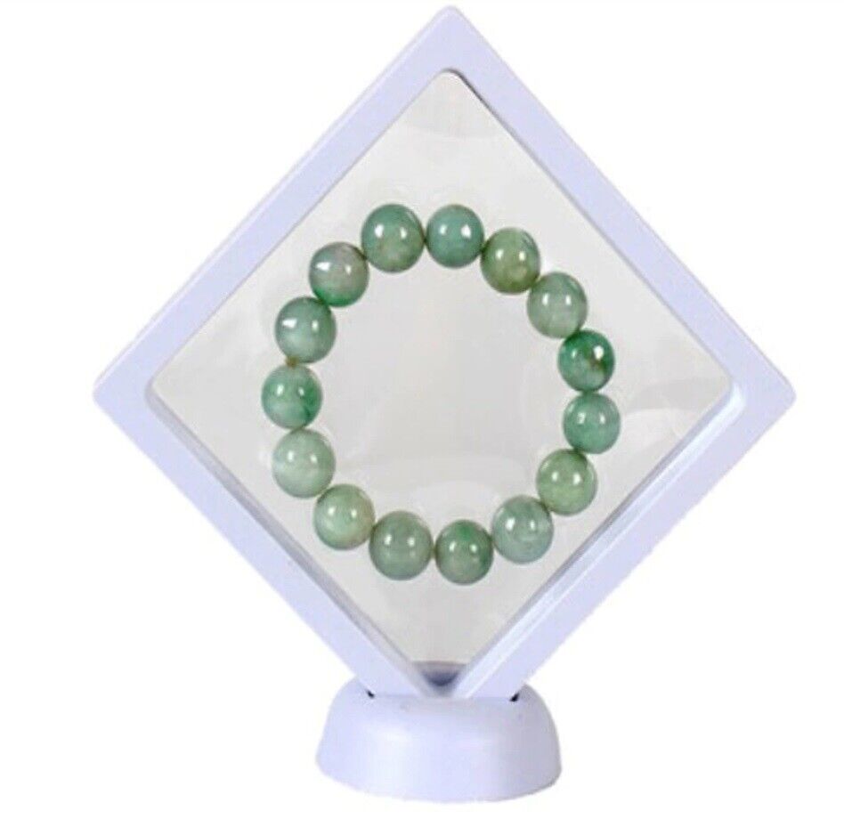 Coin Jewellery Display Frame Holder Box (White, Black) 3D Floating View