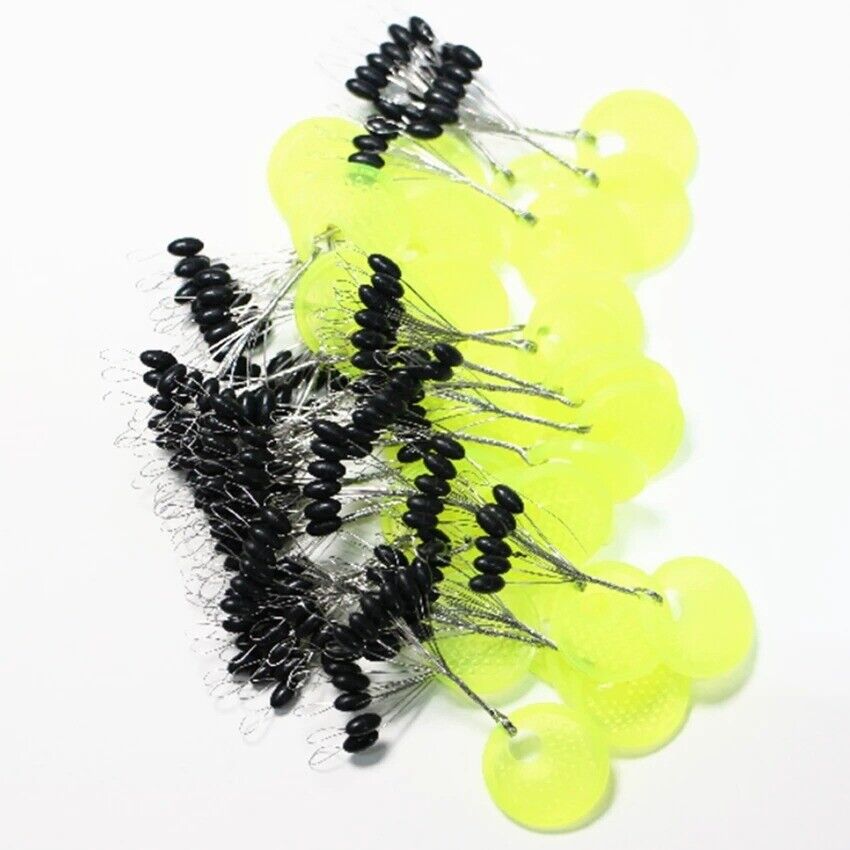 1x Oval Stopper Fishing Float Rubber Space Beans Sea Carp Fly Fishing Bobber