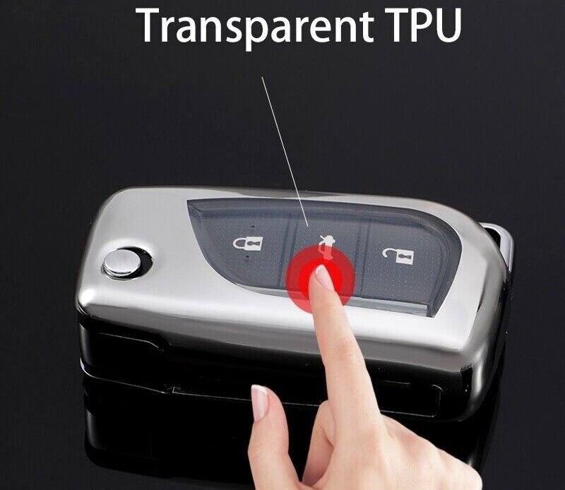 Remote Key Fob Case Cover Toyota Yaris Auris Corolla Avensis Verso Aygo Rav4