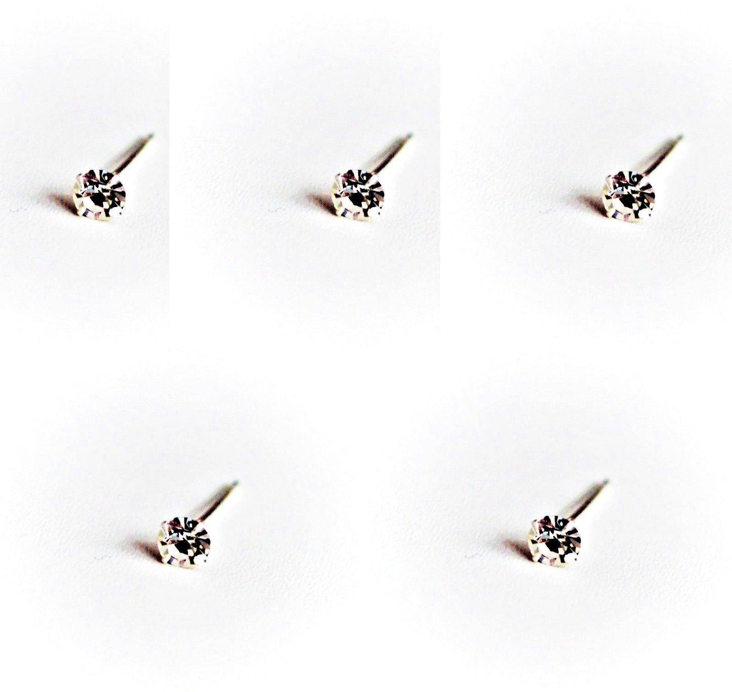 Silver Nose Stud 925 Sterling Silver 3 mm Nose Piercing Jewellery