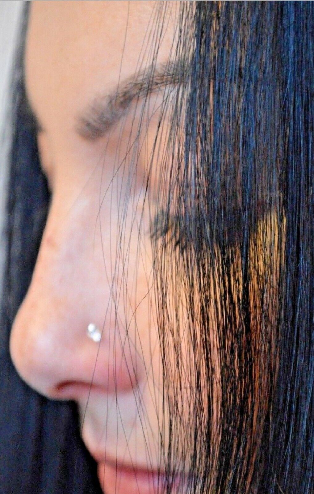 Silver Nose Stud 925 Sterling Silver 3 mm Nose Piercing Jewellery