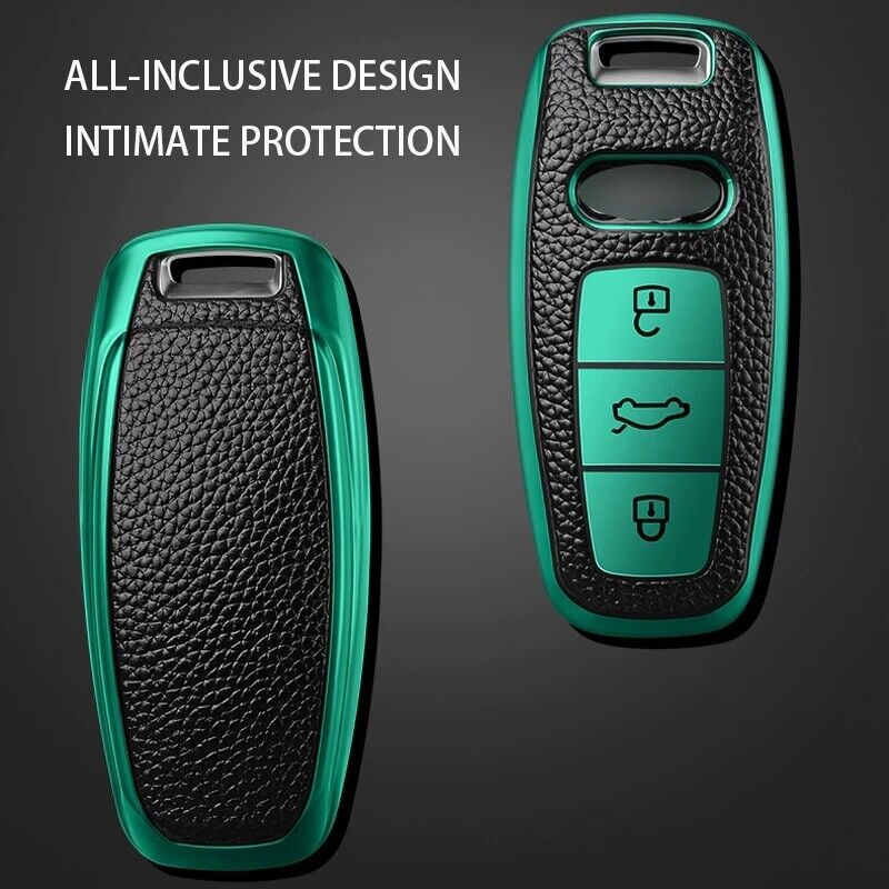 Remote Key Fob Cover Case Audi A3 A4 B9 A6 C8 A7 S7 4K A8 D5 S8 Q7 Q8 SQ8