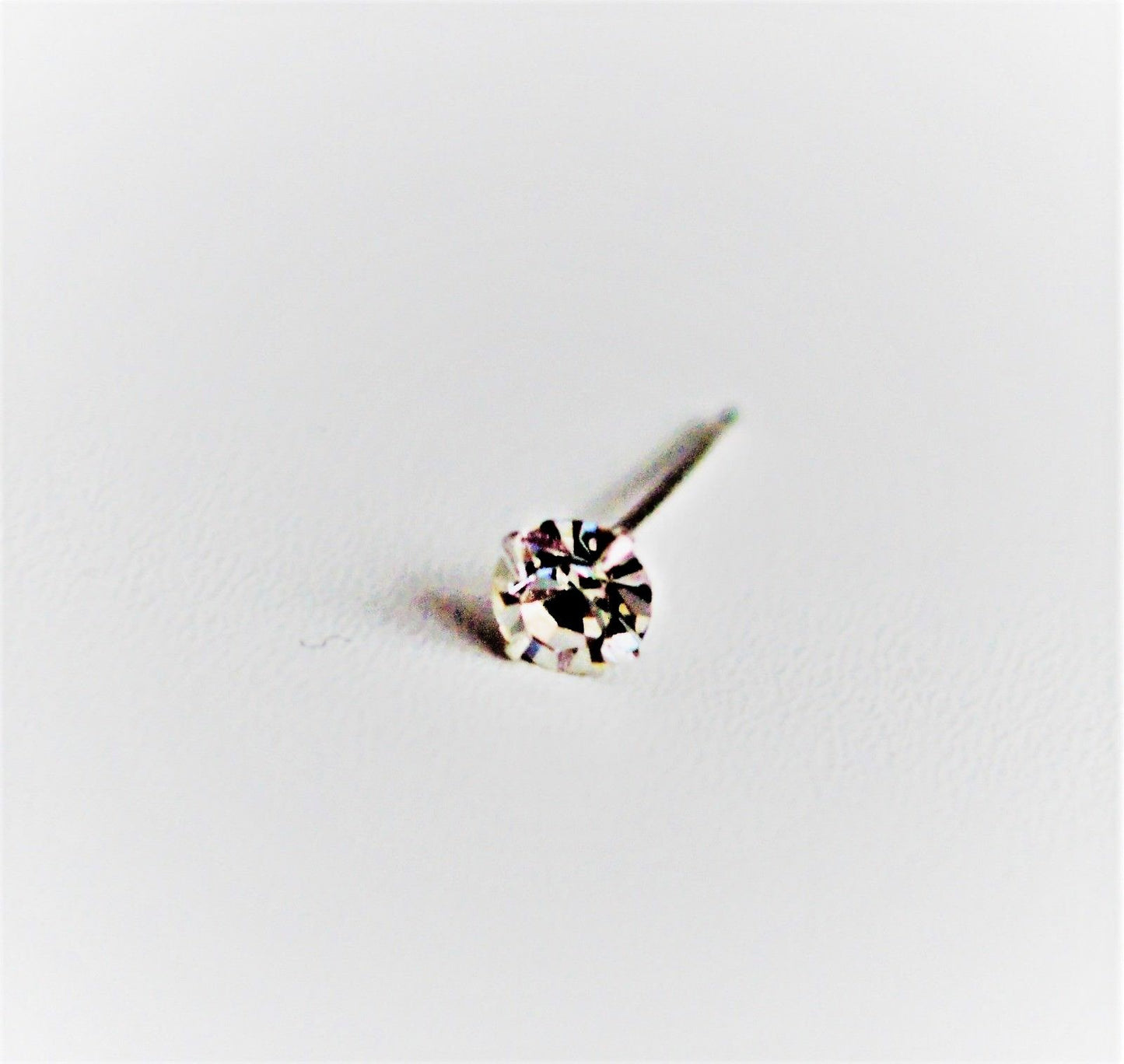 Brand New Silver Nose Stud (925 Sterling Silver 3 mm) Nose Piercing Jewelry