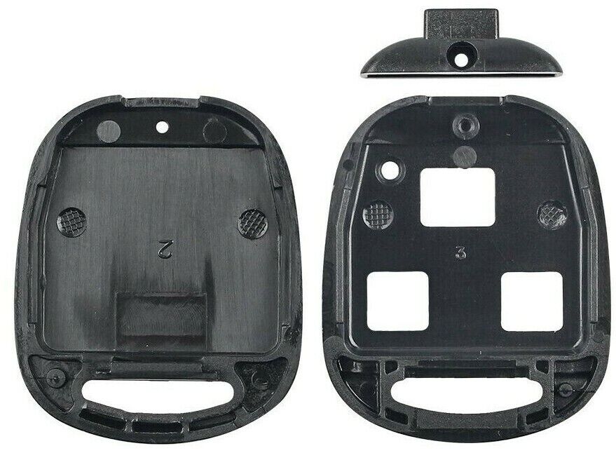 Toyota Yaris Corolla Tarago Camry Lexus Key Shell + 3 Button Rubber Pad