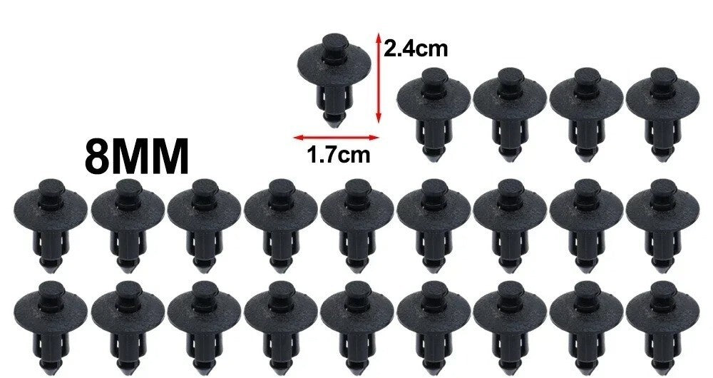 Car Motorcycle Plastic Fairing Rivet Setting Panel Fastener Clips 6mm 7mm 8mm