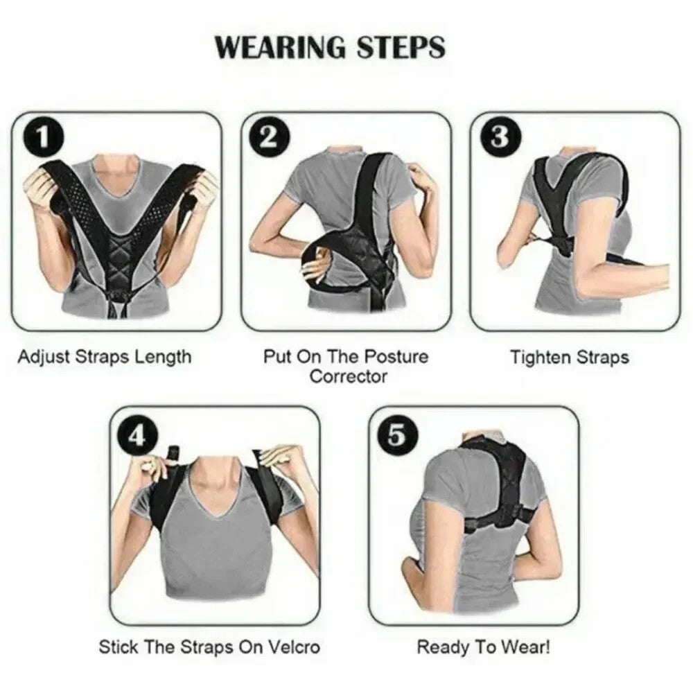 Back Posture Correction Belt Hunchback Prevention Correction of Sitting Posture