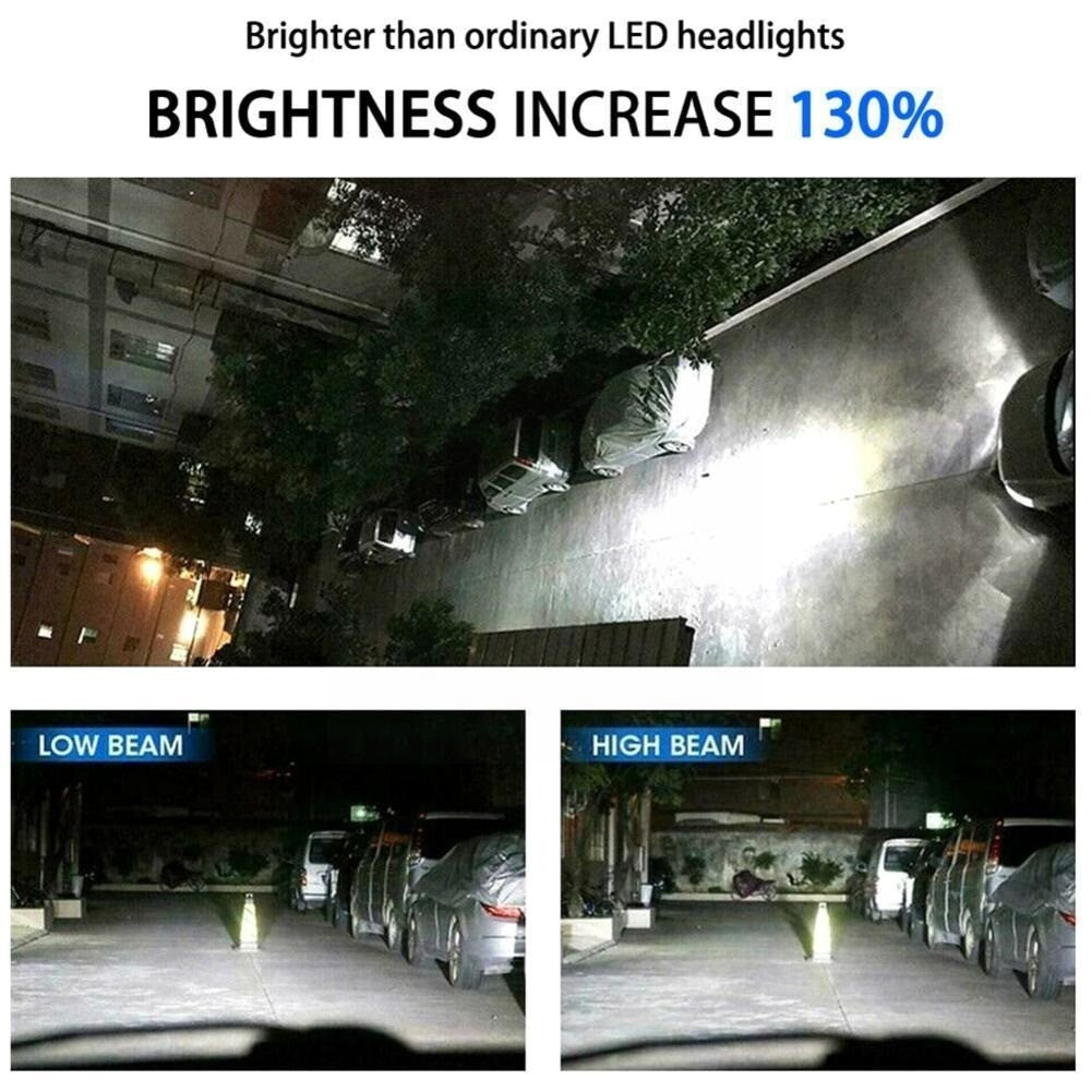 H3 Headlight Bulb COB Car LED Headlight Bulb 16000LM 6000K 36W LED