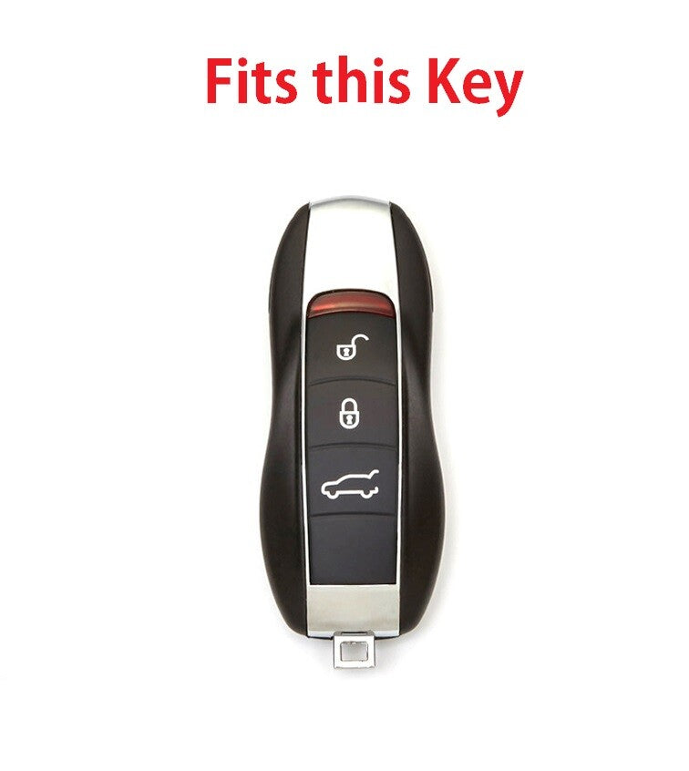 Key Fob Cover Case Protector Keychain for Porsche Panamera Cayenne Macan Cayman