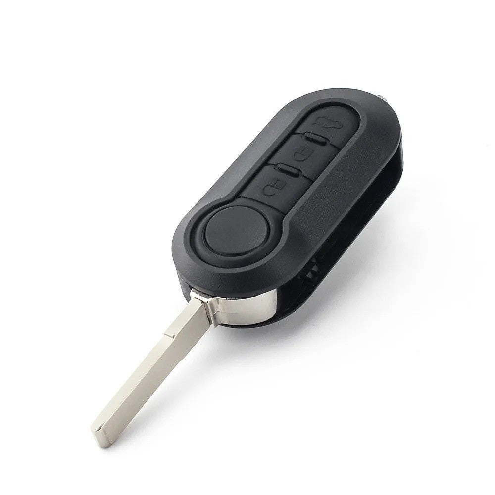 3 Button Remote Key Shell Case fits Fiat 500 Punto Panda Bravo Stilo