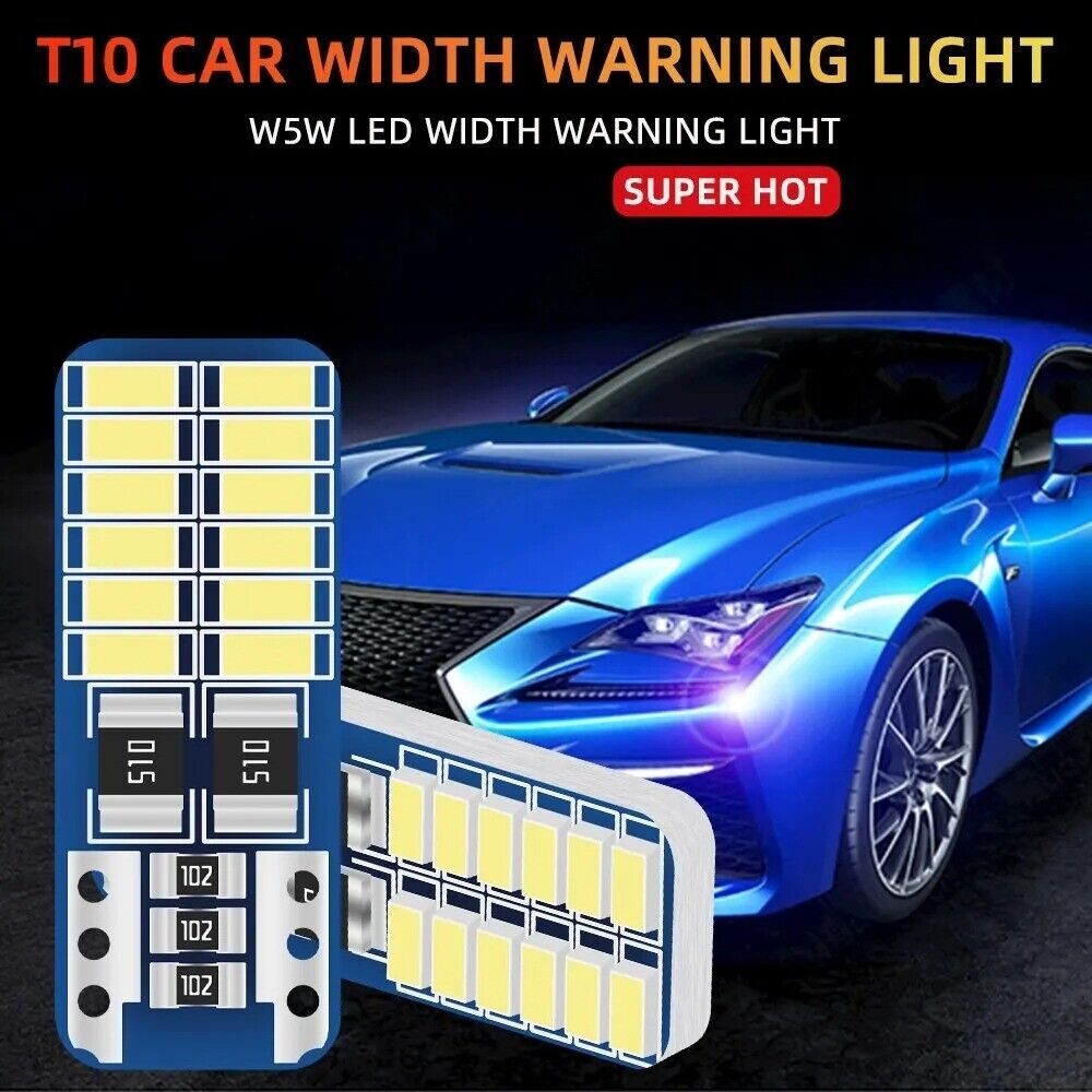 1x T10 W5W LED Canbus 3014 24SMD No Error 194 168 T10 LED Car Interior Lamp