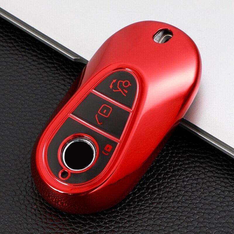 Key Case Cover for Mercedes Benz 2021 C S Class W223 W206 S350L S400L TPU Cover