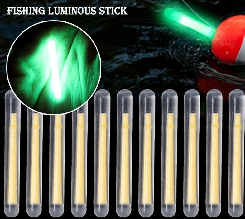 10x Night Fishing Float Rod Light Dark Glow Stick Fishing Fluorescence 2.2-4.5mm