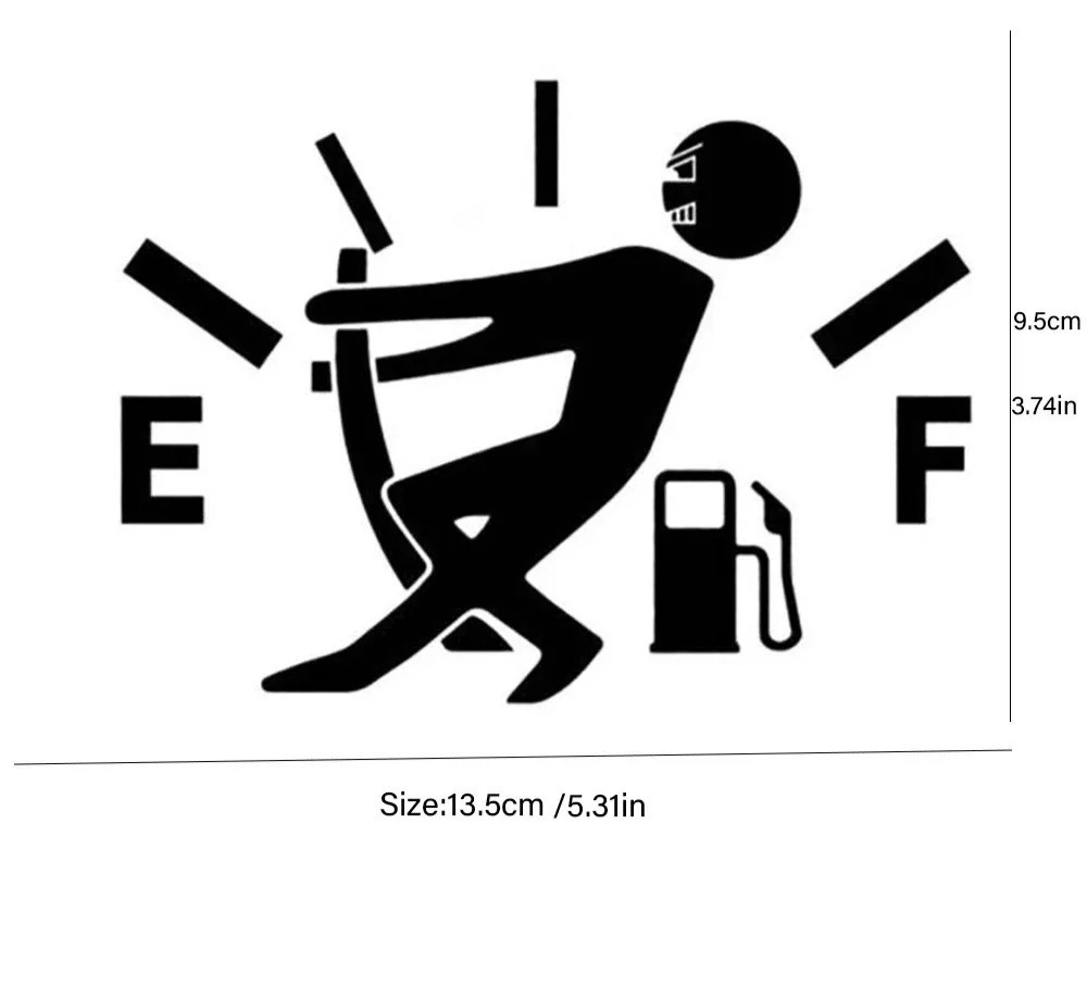 Car Sticker Pull Fuel Tank Pointer Reflective Vinyl Sticker