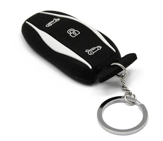 Car Key Case Cover Protector for Tesla Model 3 S Black Silicone