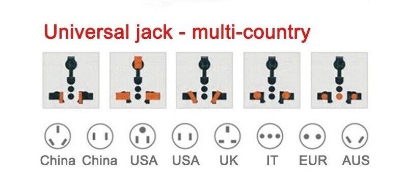 UK US AU to EU Adapter Power Electrical Socket Plug Universal for Travel