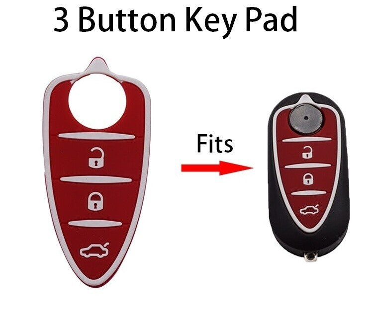 3 Button Remote Key Fob Rubber Pad for Alfa Romeo GTO 159 Mito Giulietta 