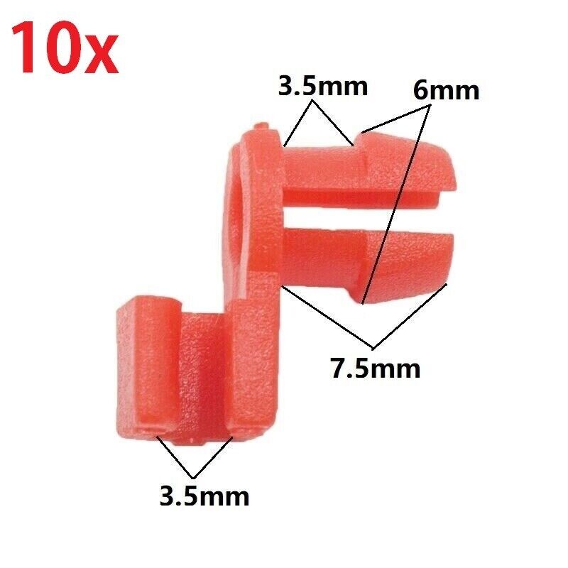 10x Plastic Rod Clips Car Door Round Head Lock Rod Wire Clips