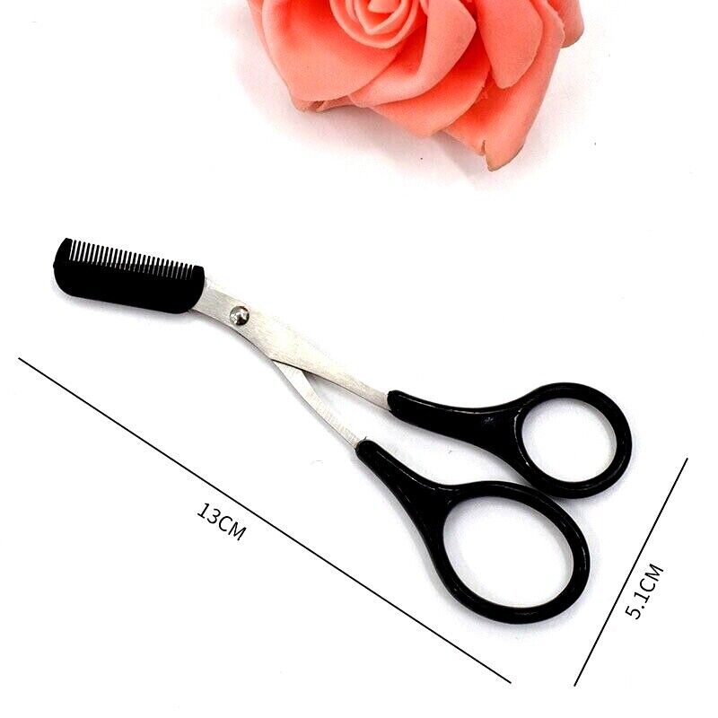 Safe Eyebrow Trimmer Makeup Tools Stainless Steel Eyebrow Scissors