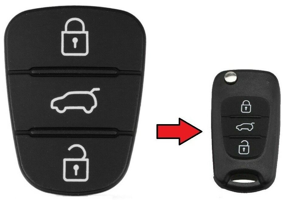 Kia Ceed Rio Picanto Sportage Sorento Remote Key Fob Rubber Pad Replacement