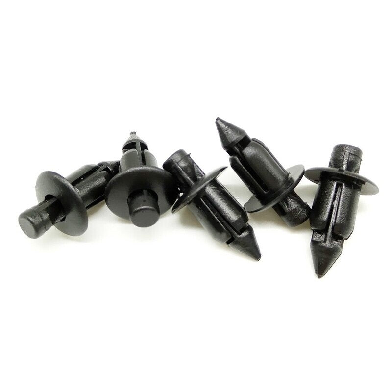 10x Plastic Rivet Trim Clips Bike 6mm for Suzuki Kawasaki Yamaha Honda