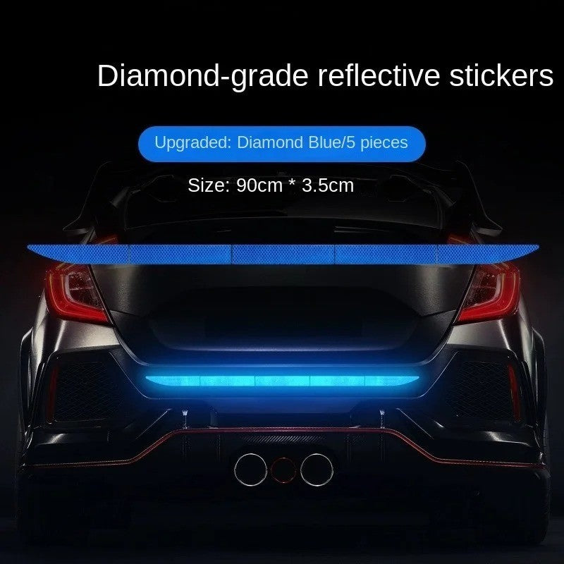 Car Sticker Reflective Warning Safety Tape Anti Collision Reflective Sticker