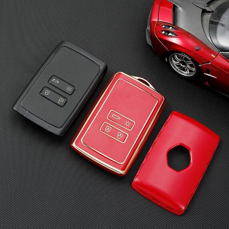 Renault Captur Megane Clio Zoe Koleos Scenic TPU Remote Key Cover Case Fob