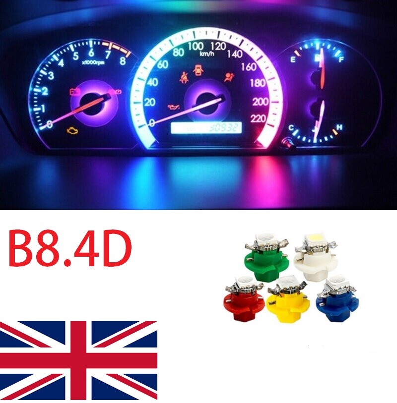 B8.4D Led Car Auto 1 SMD 5050 T5 Lamp Car Instrument Dash Dashboard Light
