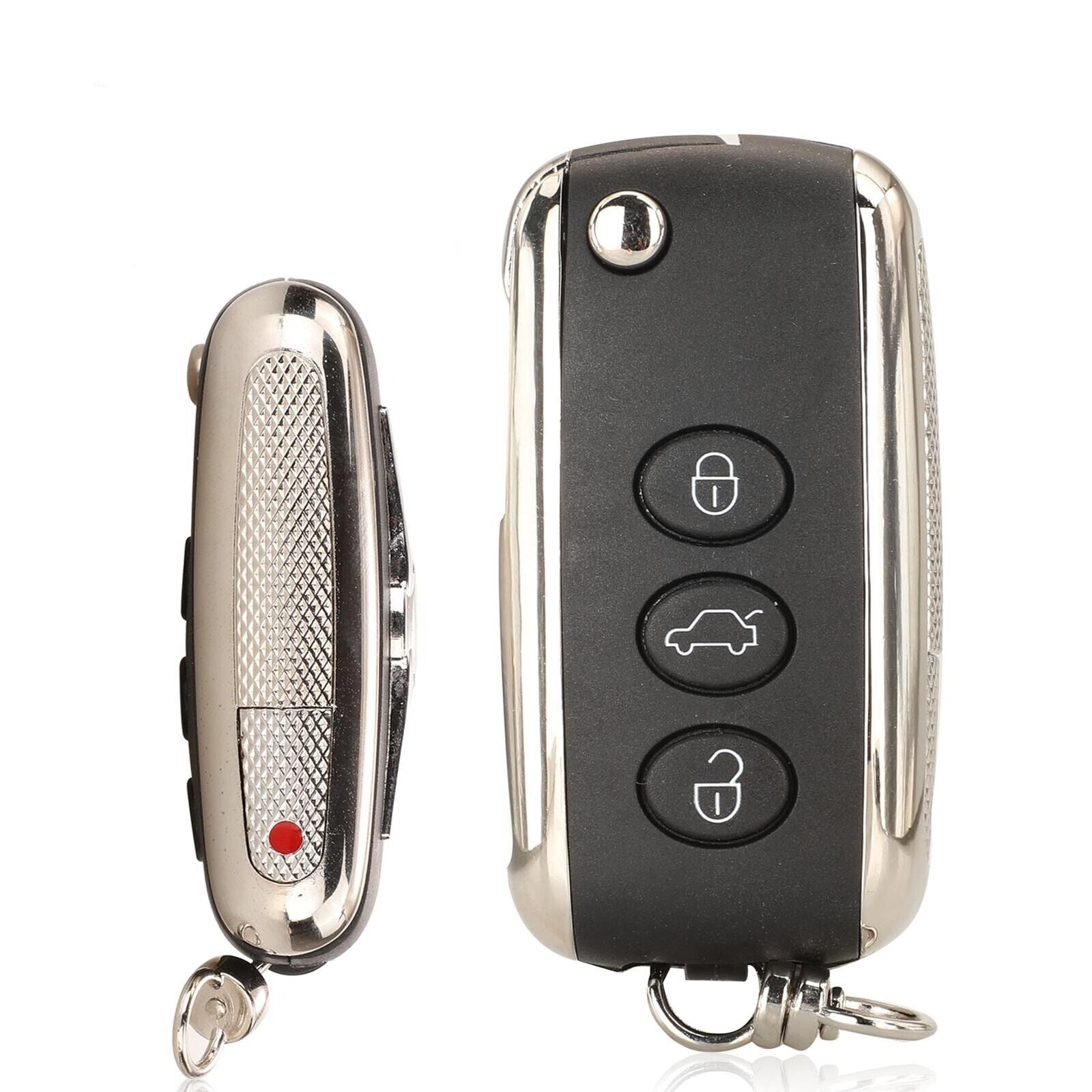 Bentley 3+1 Button Remote Flip Key Fob for Continental GT GTC Flying Spur