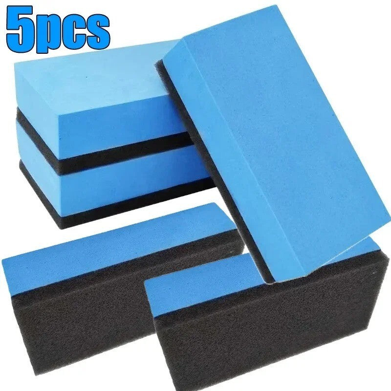 5x Car Ceramic Coating Sponge Applicator Glass Nano Wax Coat Sponges