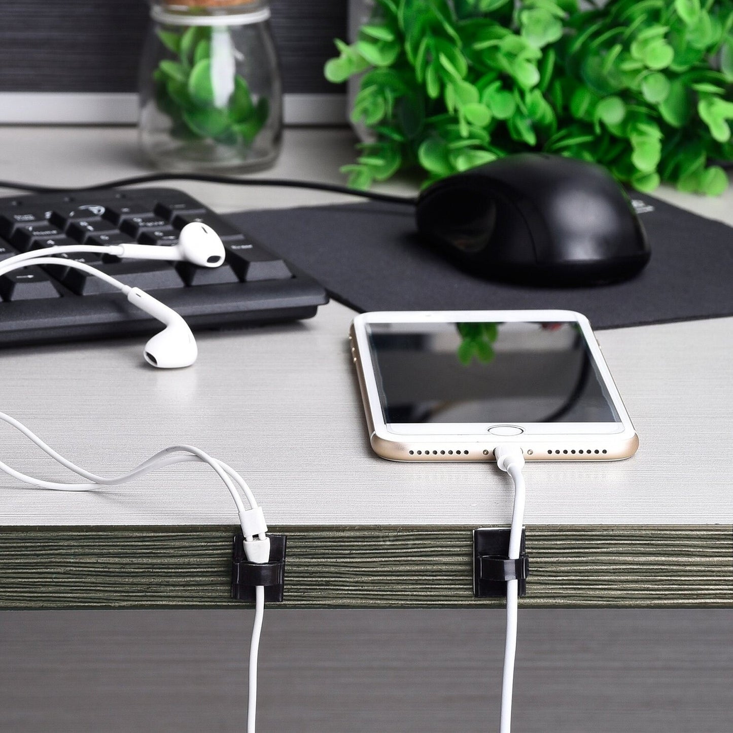 10x Black Car Cable Wires Tie Mount Fixing Clips Auto Fastener