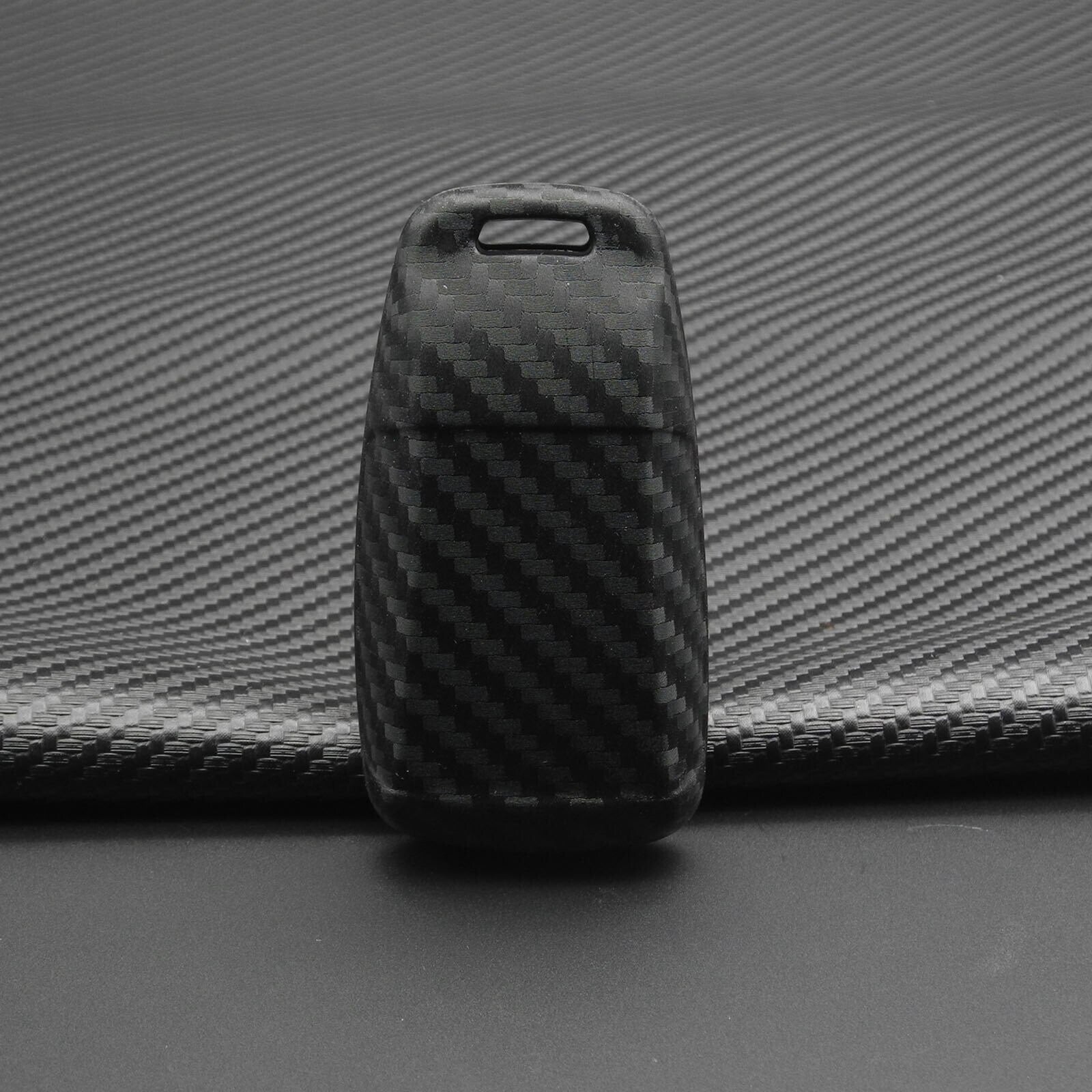 Remote Key Fob Carbon Case Cover for Audi A4 B9 Q5 Q7 TT TTS 8S 2016 2017