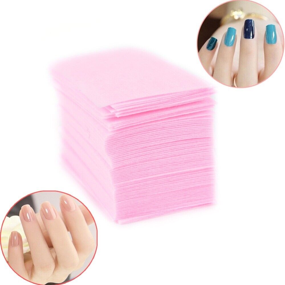 10x Small Nail Polish Remover Pads Paper Nail Cotton Pads Manicure Pedicure