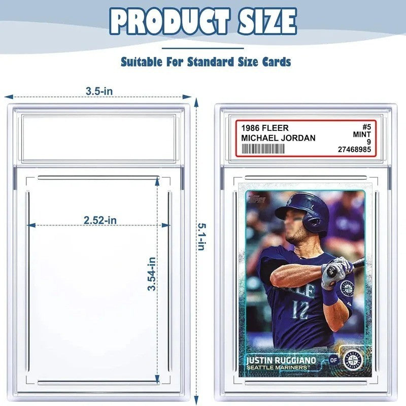 1x Graded Cards Protector Card Holder Trading Cards Hard Plastic Clear Case