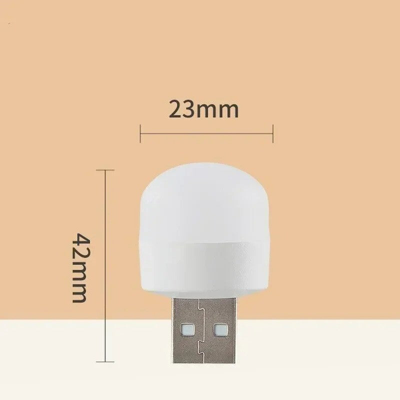 Mini USB Night Lamp Warm White Eye Protection Book Reading Light USB Plug PC