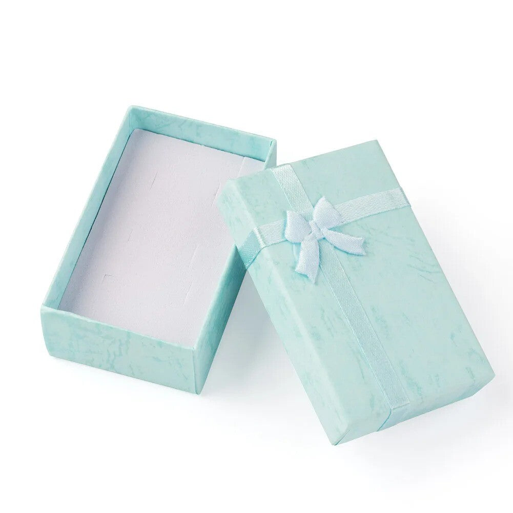 Rectangle Jewellery Gift Box for Ring Earrings Studs 3 Colours