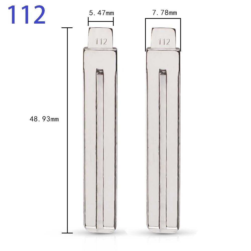 Uncut Blank Remote Key Blade Replacement Repair for Kia and Hyundai