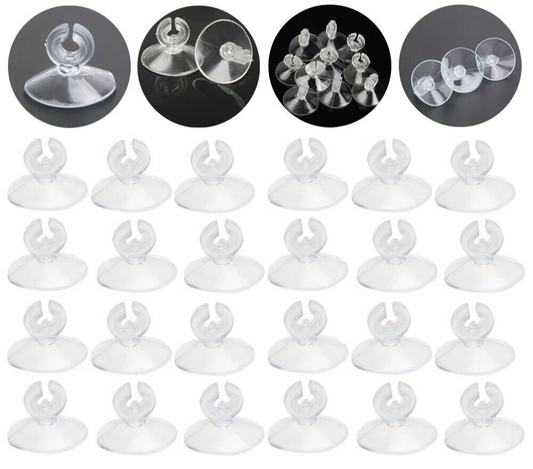 10x Aquarium Suction Cup Holder Fish Tank Sucker for 4/6mm Air Line Pipe Tube