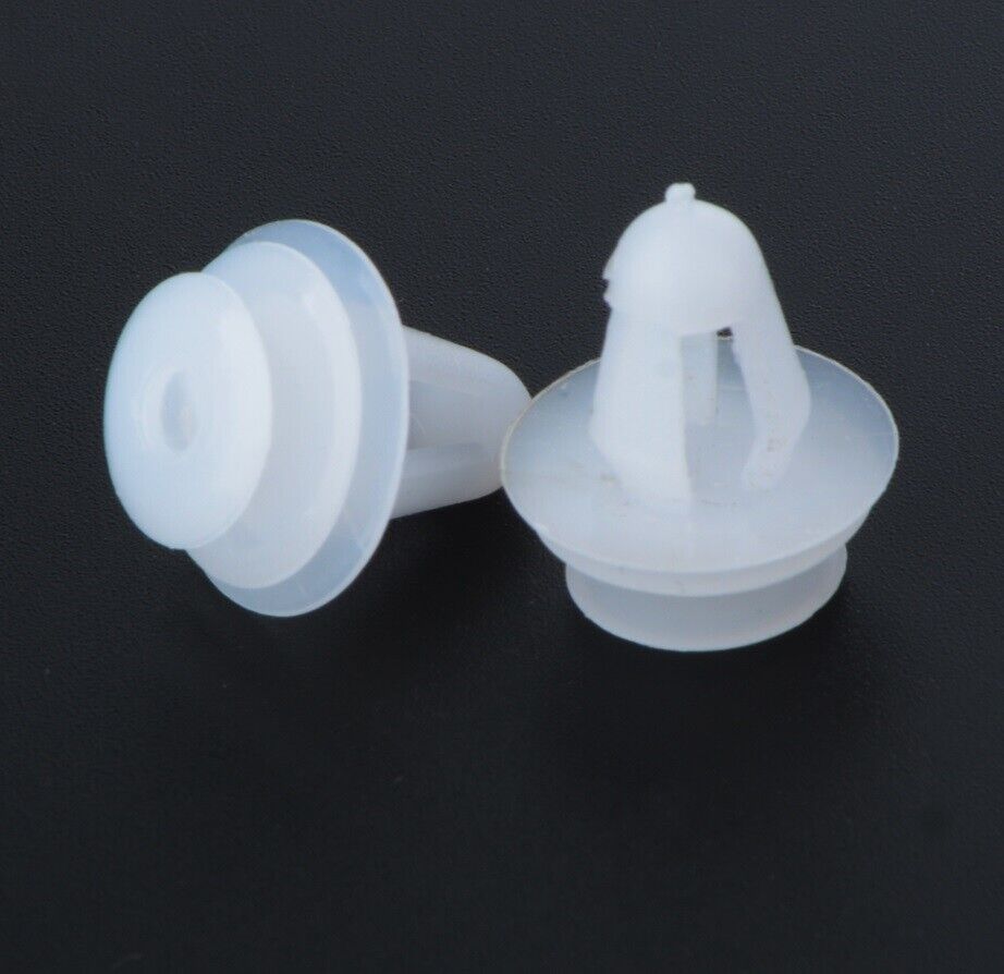 2x Plastic Retainer Clips Rivet Fasteners Car Door Trim Panel Bumper 9mm Hole