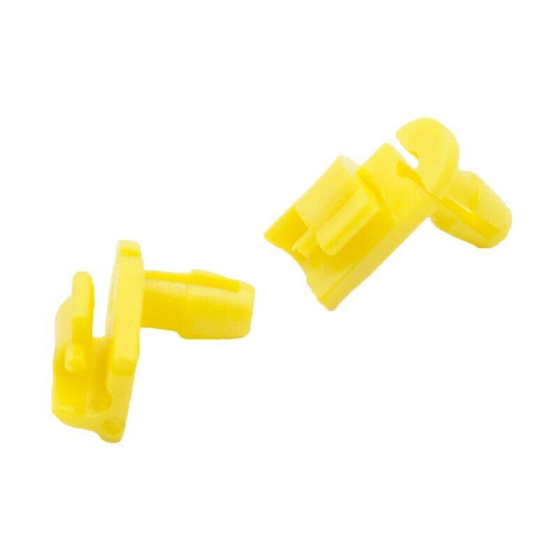 6x Yellow Car Door Plastic Round Head Lock Rod Wire Clip