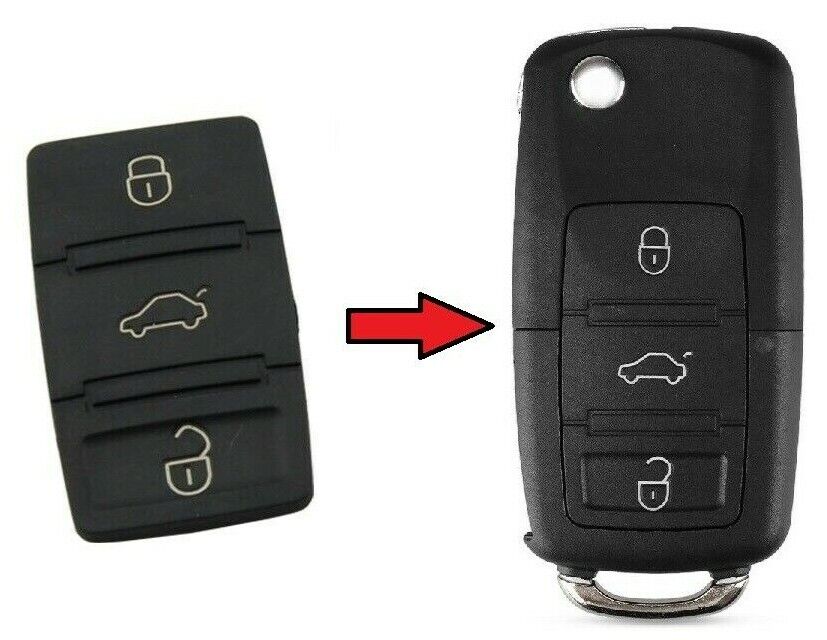 Skoda Octavia Seat Leon GTI VW Passat 3 Button Remote Key Pad Repair