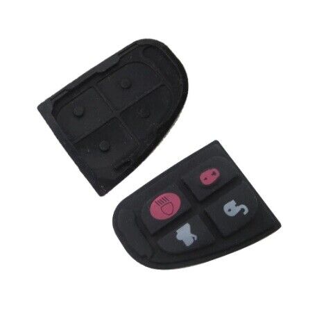 4 Button Remote Key Fob Rubber Pad Replacement Repair for Jaguar X Type XF E S 