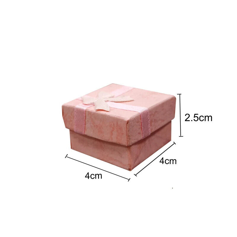 1x Small Jewellery Gift Box for Jewellery Display 4*4*2.5cm Assorted Colours