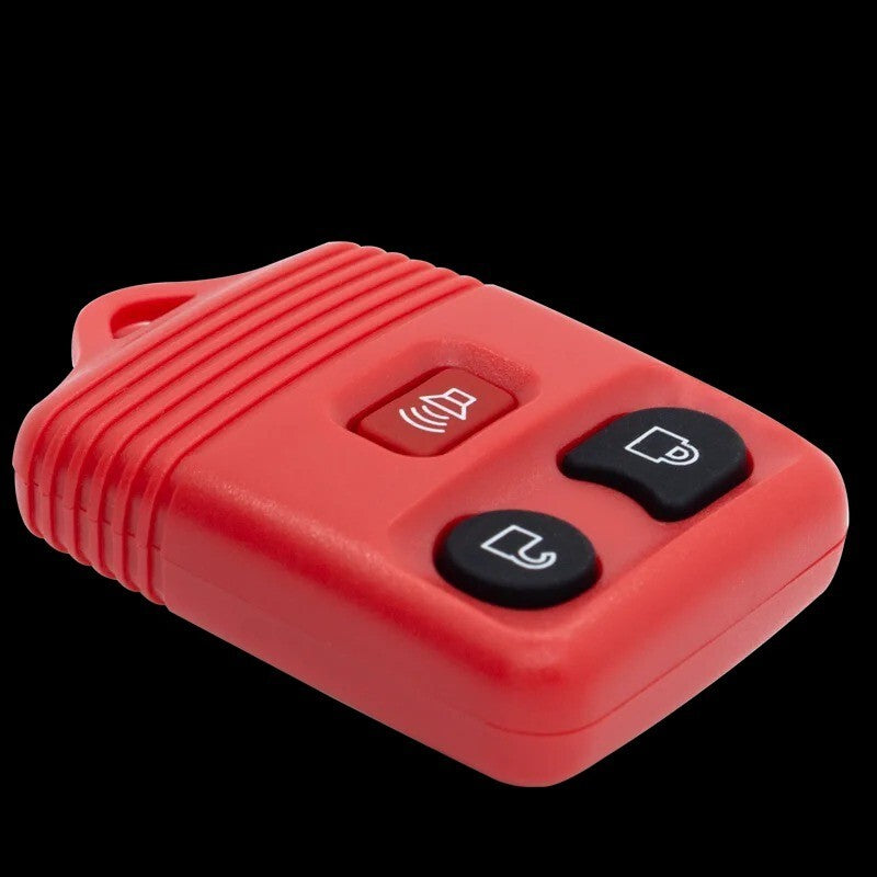 3 Buttons Red Key Shell Remote Key Fob Case No Circuit Board for Ford Mazda