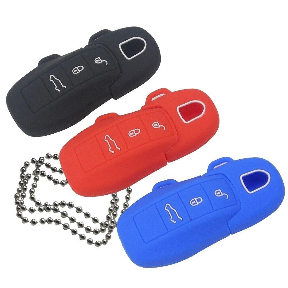 3 Button Remote Key Fob Cover Porsche Cayenne 911 Panamera Macan 