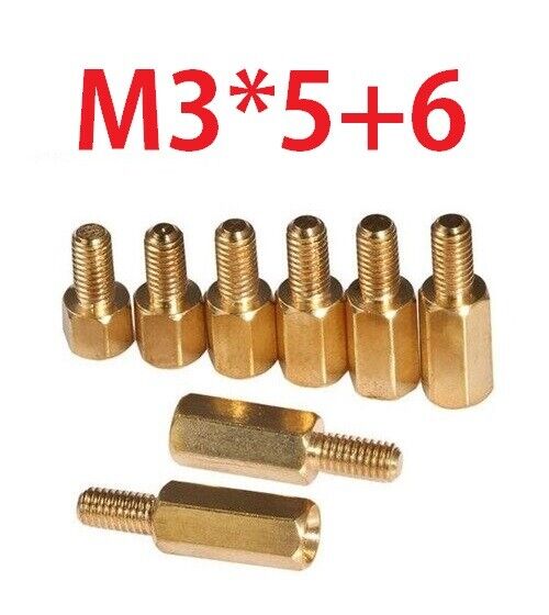 M3 Male - Female Brass Hex PCB Standoff Spacer 5mm