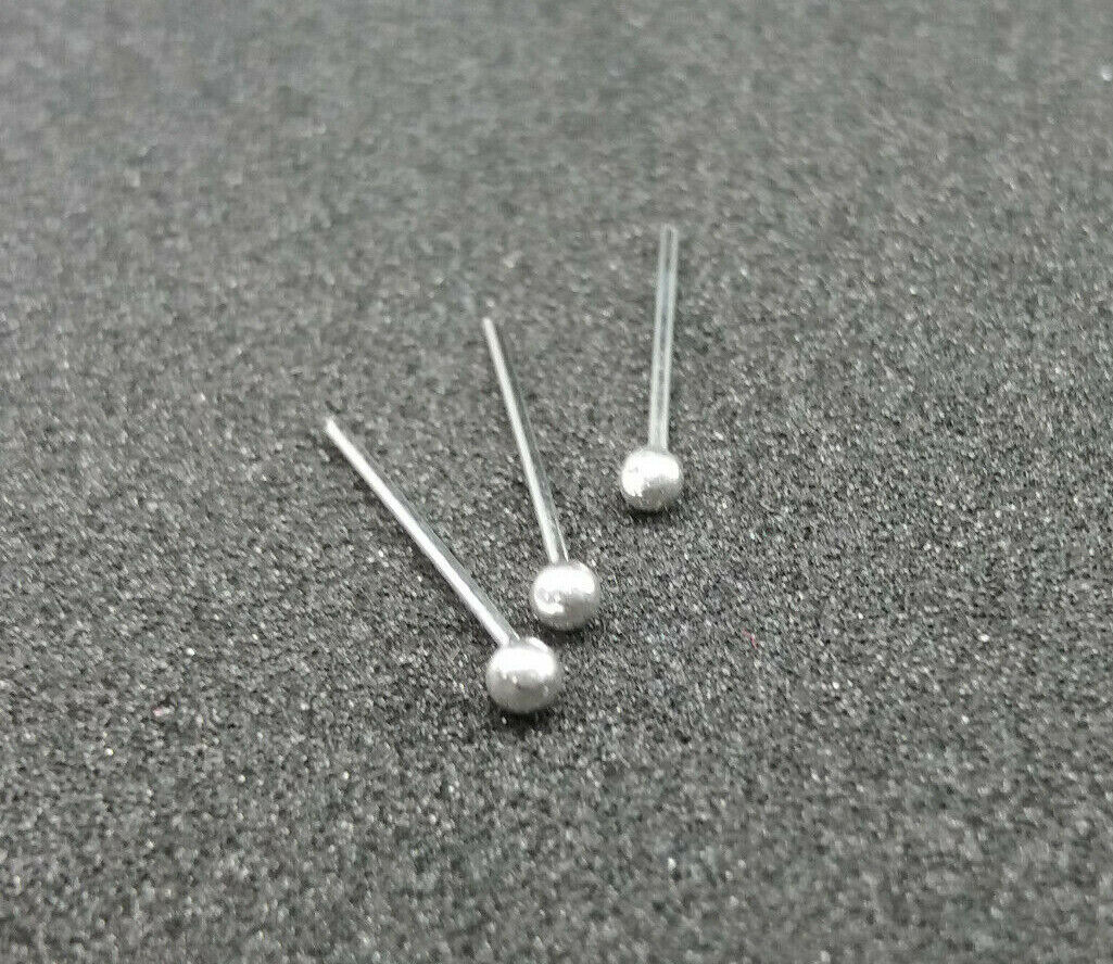 Brand New 925 Sterling Silver Ball Nose Stud (2mm) Body Piercing Jewelry