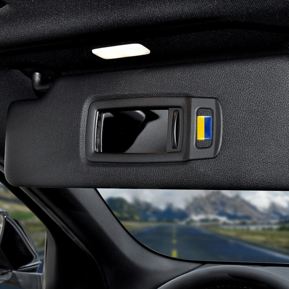 10pcs Epoxy Ukraine Flag Stickers Car Interior Decoration Decal