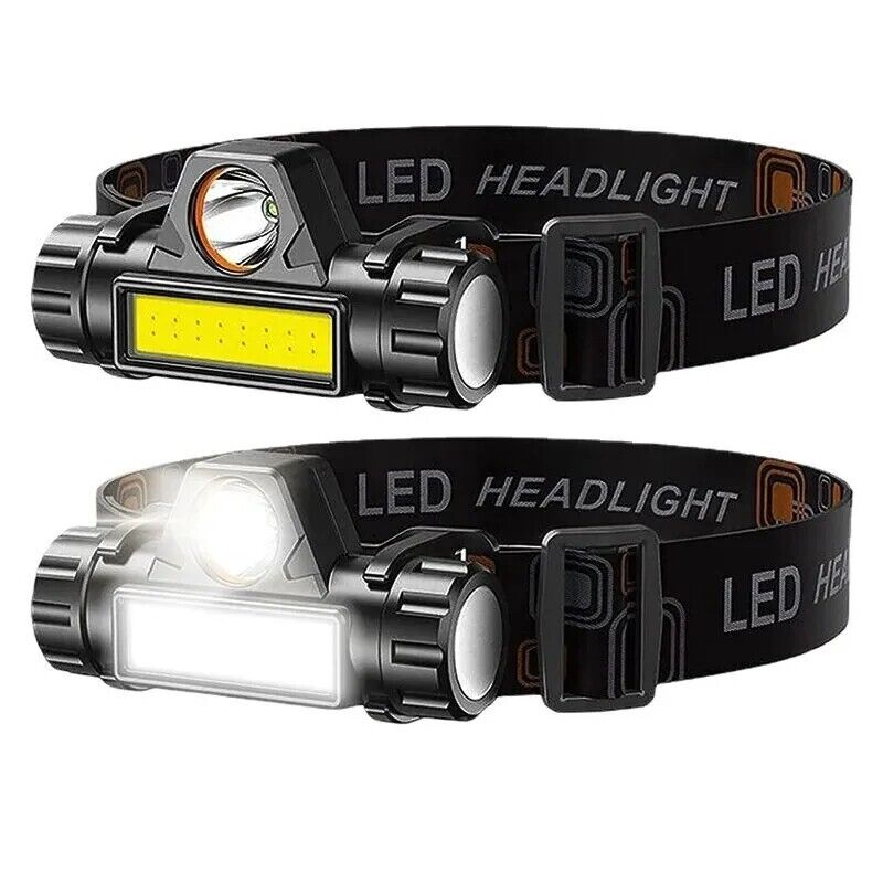 Rechargeable COB LED USB Headlamp Strong Magnetic Powerful Headlight Waterproof