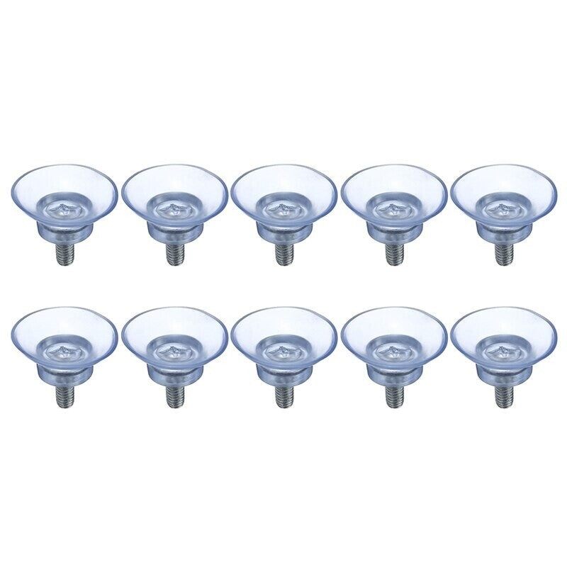 M6 Clear Nut Thumb Screw Suction Cups Pad Suckers for Bathroom Kitchen Bedroom
